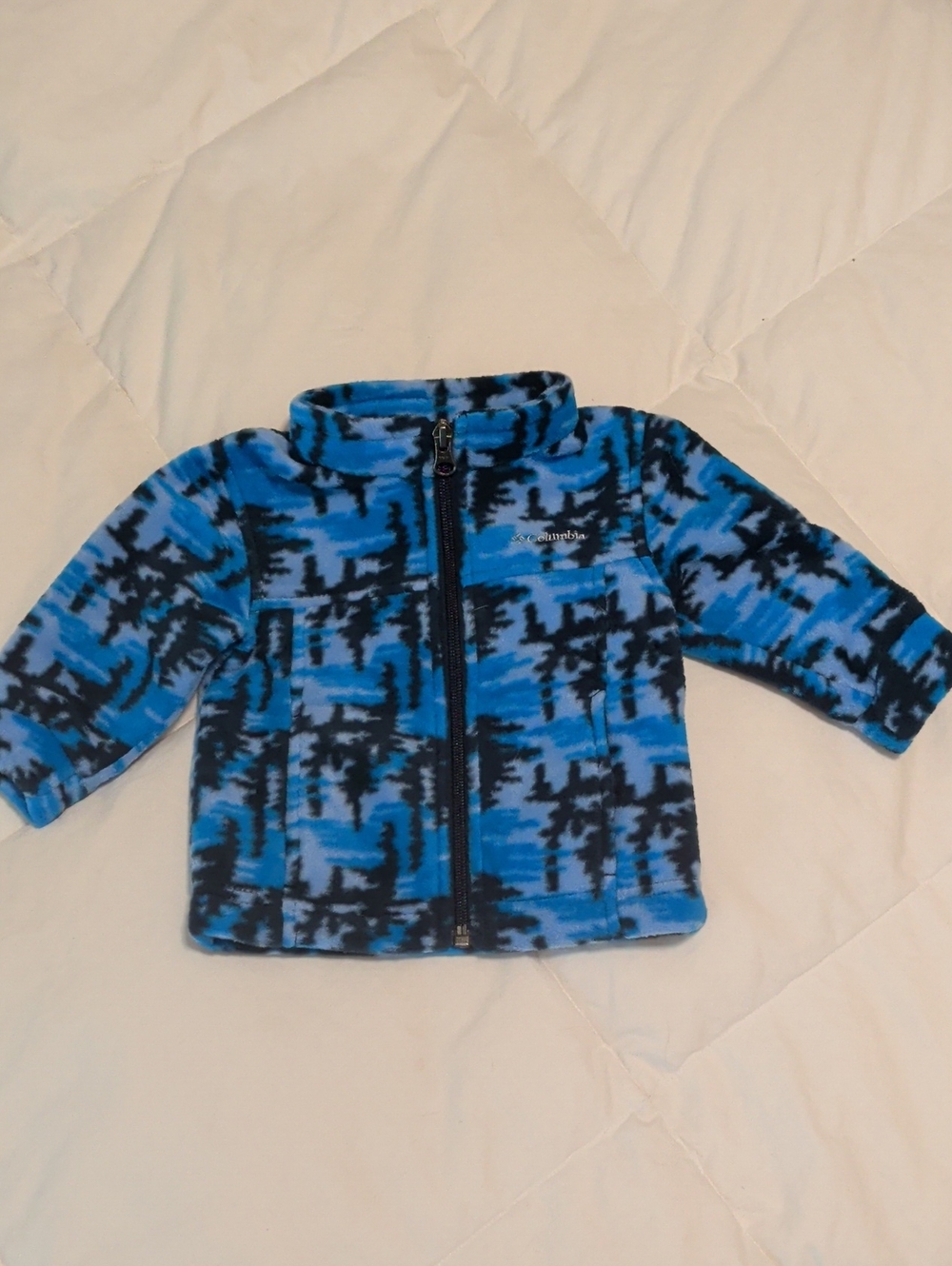 Columbia Toddler Blue Fleece Zip-Up Jacket